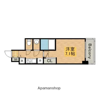 S−RESIDENCE堺市駅前【1202号室】の間取り