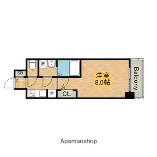 S−RESIDENCE堺市駅前【12階】の間取り