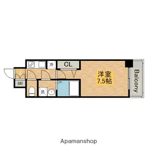S−RESIDENCE堺市駅前【6階】の間取り