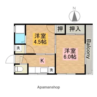 バローレ堺【201号室】の間取り