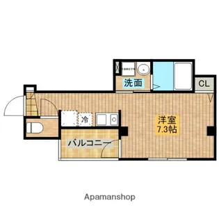 エヌエムディズユイット【1F-B号室】の間取り