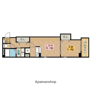 アバンシェル住吉橋【3階】の間取り