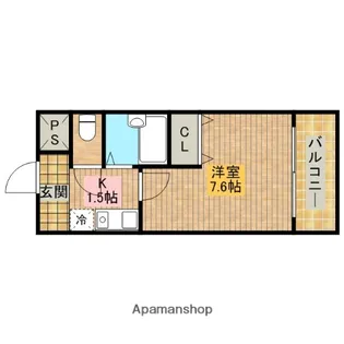 ベルデ堺東【1階】の間取り