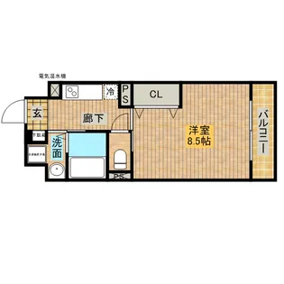 1Kの間取り画像