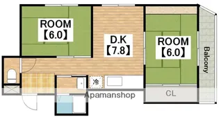 グレース東雲【201号室】の間取り