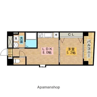 シティーコート堺駅前【204号室】の間取り
