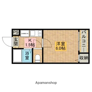 すばる三恵【205号室】の間取り