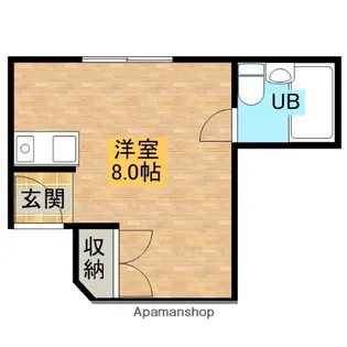 シャンクレール御陵前【305号室】の間取り
