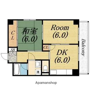 コーポ愛【3階】の間取り