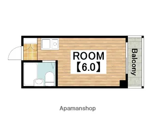 メゾンビブール【405号室】の間取り