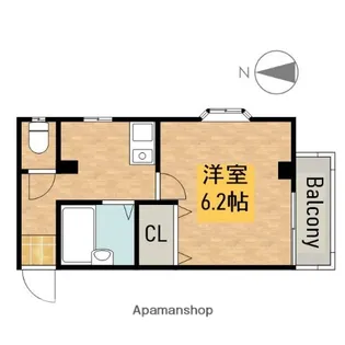 RIGEL御陵前(旧サウスヒルズ御陵前)【2階】の間取り