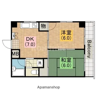 ハウス壱番館【2階】の間取り