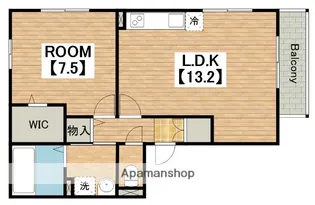 カーサ海岸通り【3階】の間取り