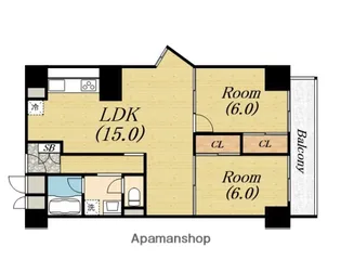 堺フェニックスハイツ【1階】の間取り