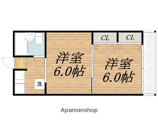 上野芝ハイツ【4階】の間取り