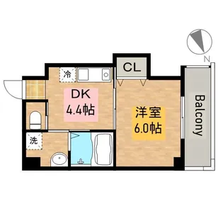 ロイヤルガーデン堺【2階】の間取り