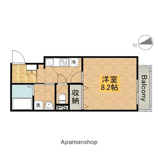 デル・メゾン堺市駅【1階】の間取り