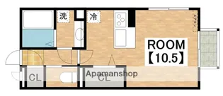 アネスティー【3階】の間取り