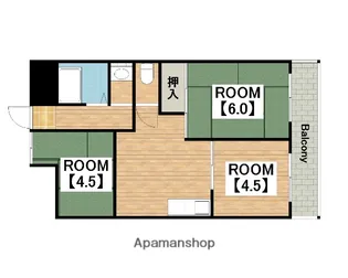 スエヨシハイツ【1階】の間取り
