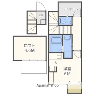 大阪府堺市西区浜寺公園町1丁【アパート】の間取り