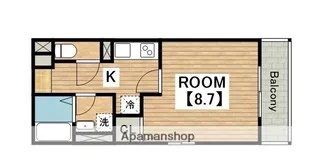 アムール緑町【202号室】の間取り
