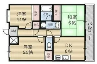 グレース津久野Ⅰ【205号室号室】の間取り