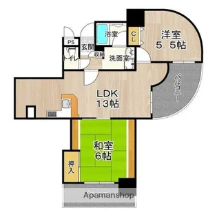 フェルザ住之江公園【10階】の間取り