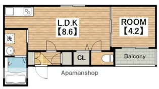GRANDIR湊【303号室】の間取り