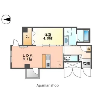 KLALISS(クラリス)【201号室】の間取り