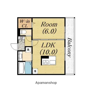 アルコウメキタⅤ【102号室】の間取り