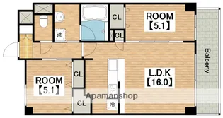ラ・グレース【503号室】の間取り