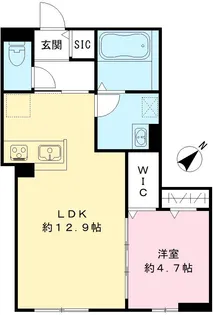 フォレスト楠【101号室号室】の間取り