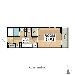 フェリーチェ堺【1階】の間取り
