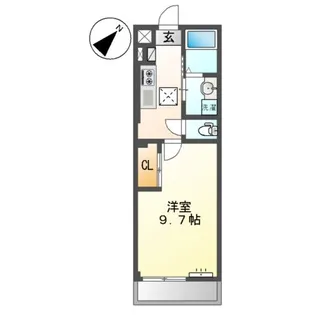 1Kの間取り画像