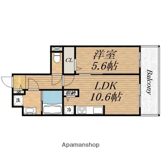 トリニティ三国ヶ丘【2階】の間取り