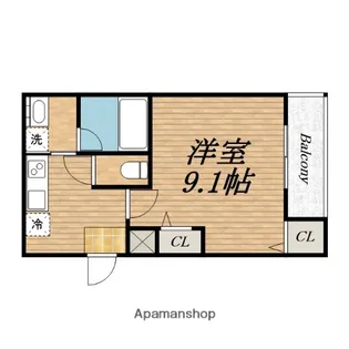フジパレス堺百舌鳥梅北【3階】の間取り
