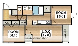 Vell Shine 穂【5階】の間取り