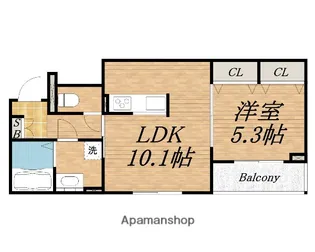 シェール【2階】の間取り