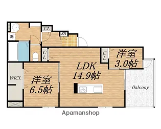 CASA FIORE【2階】の間取り
