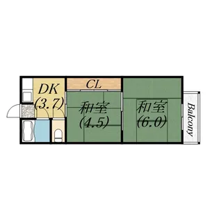 白梅ハイツ【3階】の間取り