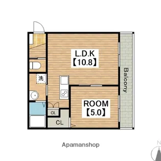 ALEGRIA諏訪ノ森【1階】の間取り