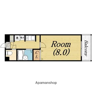 Collection鳳東町【3階】の間取り