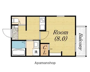 エヌエムキャトフヴァントワ【3階】の間取り