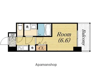 1Kの間取り画像