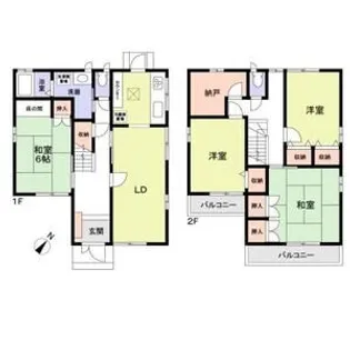 大阪府高石市綾園2丁目【一戸建】の間取り