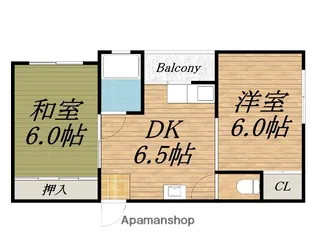 富士ハイツ【2階】の間取り