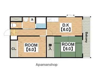 アムールセゾン【2階】の間取り