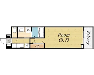 ヒカルサ堺市文珠橋通Ⅱ【3階】の間取り