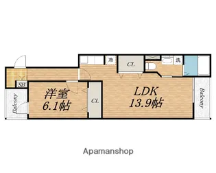 ルナ・ソーレ【1階】の間取り