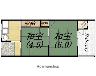 三好文化住宅【2階】の間取り